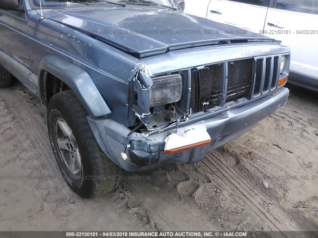 1J4FT68SXXL609447 - 1999 JEEP CHEROKEE SPORT/CLASSIC ლურჯი ფოტო 6