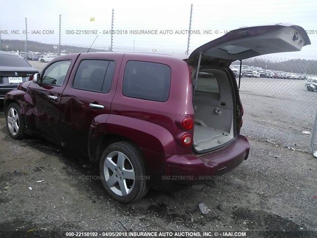 3GNDA33P47S514002 - 2007 CHEVROLET HHR LT MAROON photo 3