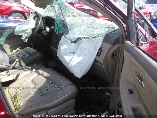 5FNRL18004B075510 - 2004 HONDA ODYSSEY EXL წითელი ფოტო 5