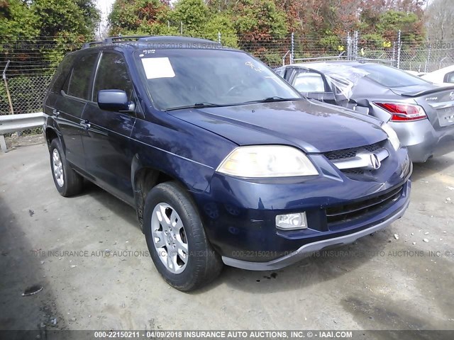 2HNYD18694H507769 - 2004 ACURA MDX TOURING Dark Blue photo 1