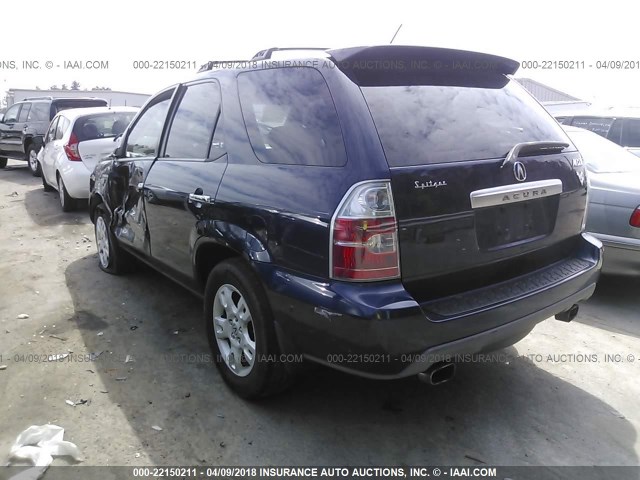 2HNYD18694H507769 - 2004 ACURA MDX TOURING Dark Blue photo 3