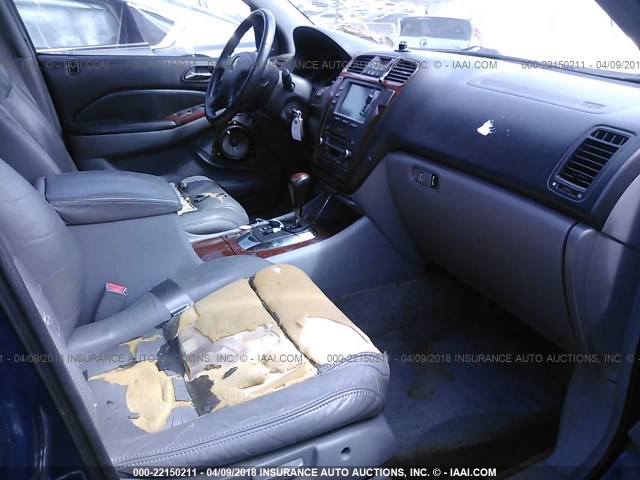 2HNYD18694H507769 - 2004 ACURA MDX TOURING Dark Blue photo 5