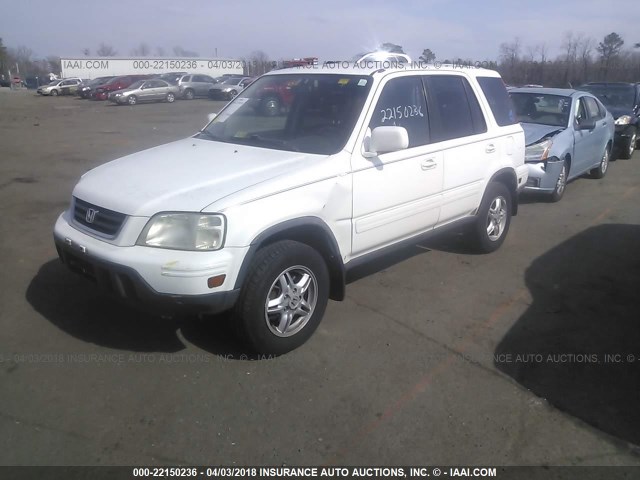 JHLRD1870YS023073 - 2000 HONDA CR-V SE/EX WHITE photo 2