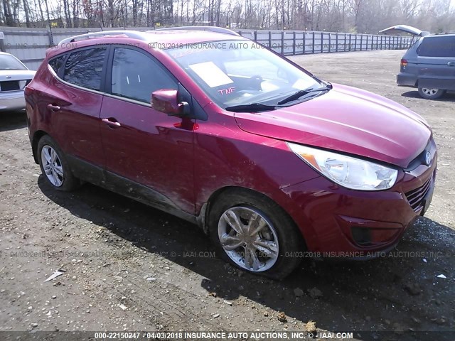 KM8JU3AC8BU257238 - 2011 HYUNDAI TUCSON GLS/LIMITED წითელი ფოტო 1