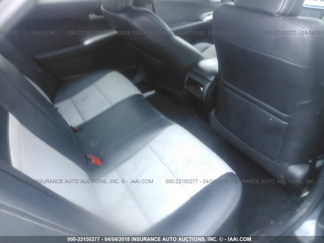 4T1BF1FK0CU075604 - 2012 TOYOTA CAMRY SE/LE/XLE BLACK photo 8