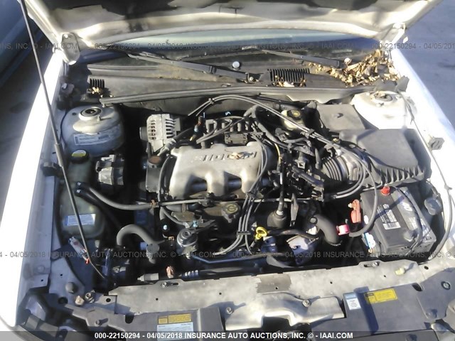 1G1NE52J5X6208398 - 1999 CHEVROLET MALIBU LS WHITE photo 10