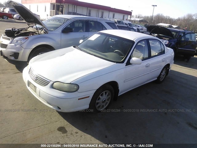 1G1NE52J5X6208398 - 1999 CHEVROLET MALIBU LS WHITE photo 2