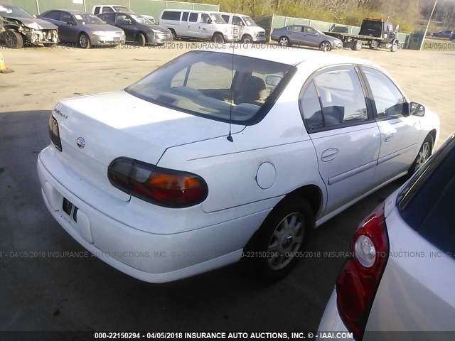 1G1NE52J5X6208398 - 1999 CHEVROLET MALIBU LS WHITE photo 4