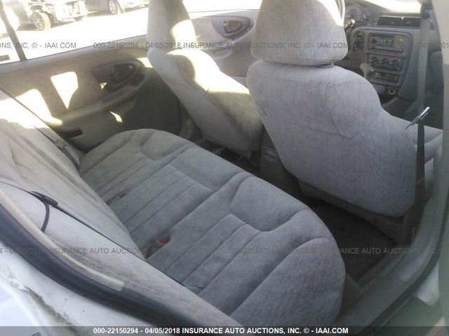 1G1NE52J5X6208398 - 1999 CHEVROLET MALIBU LS WHITE photo 8