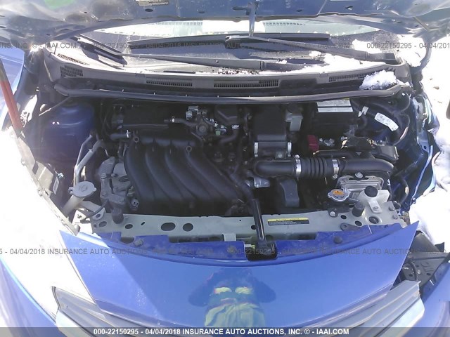 3N1CE2CP4GL353702 - 2016 NISSAN VERSA NOTE S/S PLUS/SV/SL/SR BLUE photo 10