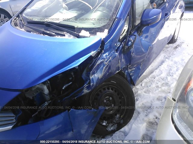 3N1CE2CP4GL353702 - 2016 NISSAN VERSA NOTE S/S PLUS/SV/SL/SR BLUE photo 6