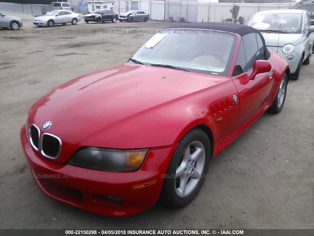 4USCJ3327VLC00708 - 1997 BMW Z3 2.8 RED photo 2