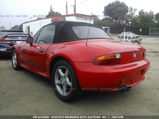 4USCJ3327VLC00708 - 1997 BMW Z3 2.8 RED photo 3