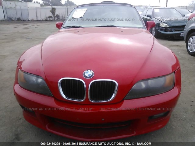 4USCJ3327VLC00708 - 1997 BMW Z3 2.8 RED photo 6