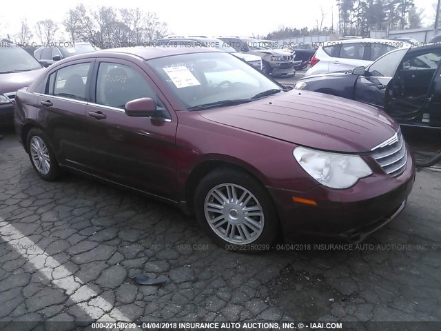 1C3LC56R57N519358 - 2007 CHRYSLER SEBRING TOURING RED photo 1