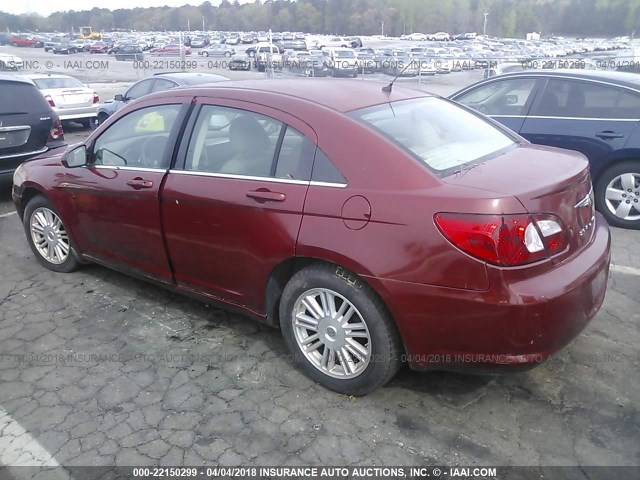 1C3LC56R57N519358 - 2007 CHRYSLER SEBRING TOURING RED photo 3