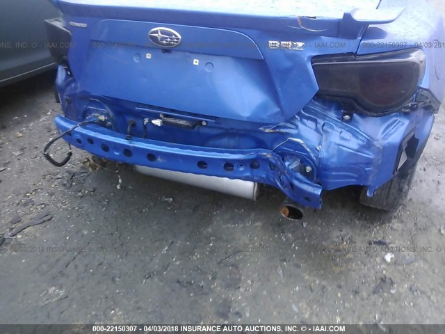 JF1ZCAC12E8602924 - 2014 SUBARU BRZ 2.0 LIMITED BLUE photo 6