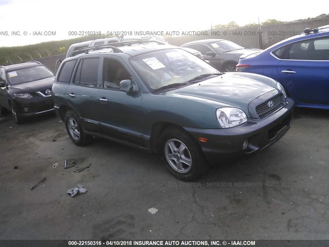 KM8SC13D23U438919 - 2003 HYUNDAI SANTA FE GLS/LX GREEN photo 1