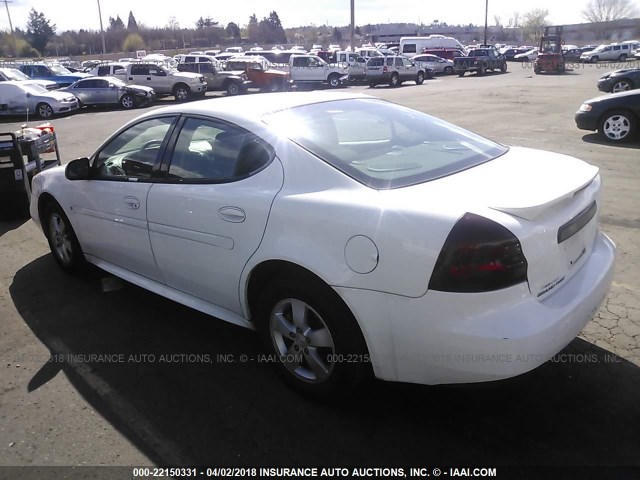 2G2WP552481119509 - 2008 PONTIAC GRAND PRIX WHITE photo 3