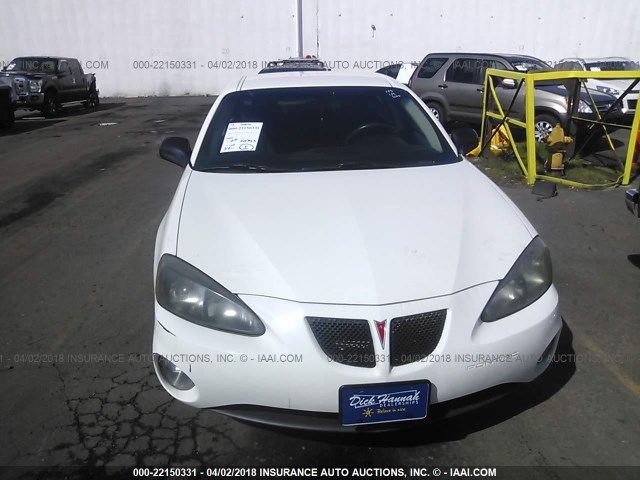 2G2WP552481119509 - 2008 PONTIAC GRAND PRIX WHITE photo 6