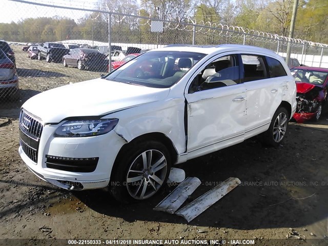 WA1LMAFE1FD026550 - 2015 AUDI Q7 TDI/PREMIUM PLUS WHITE photo 2