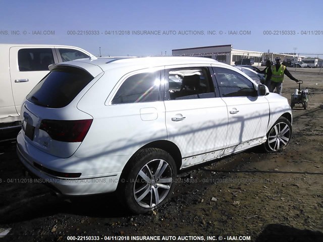 WA1LMAFE1FD026550 - 2015 AUDI Q7 TDI/PREMIUM PLUS WHITE photo 4