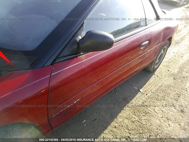 3C3EL45H8VT563198 - 1997 CHRYSLER SEBRING JX RED photo 6