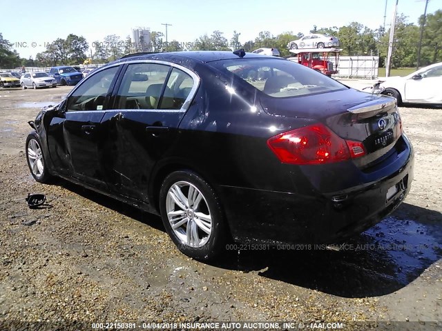 JN1CV6AP2BM302756 - 2011 INFINITI G37 SPORT BLACK photo 3