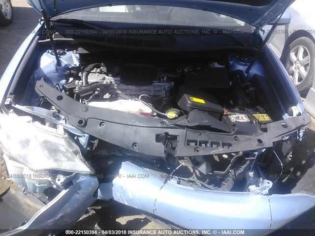 4T1BF1FK7CU561715 - 2012 TOYOTA CAMRY SE/LE/XLE BLUE photo 10