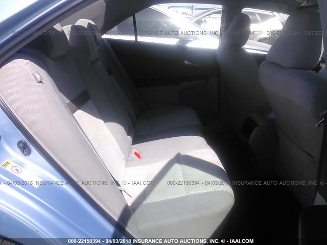 4T1BF1FK7CU561715 - 2012 TOYOTA CAMRY SE/LE/XLE BLUE photo 8