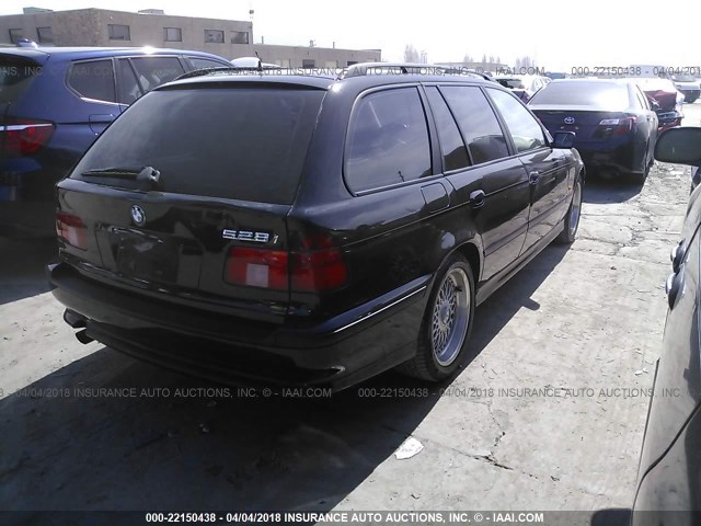 WBADP6346XBV63063 - 1999 BMW 528 IT AUTOMATIC BLACK photo 4