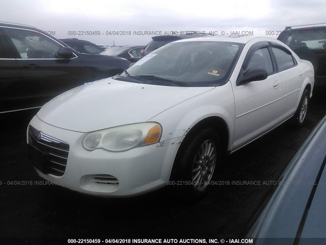 1C3EL56R14N225458 - 2004 CHRYSLER SEBRING LXI WHITE photo 2