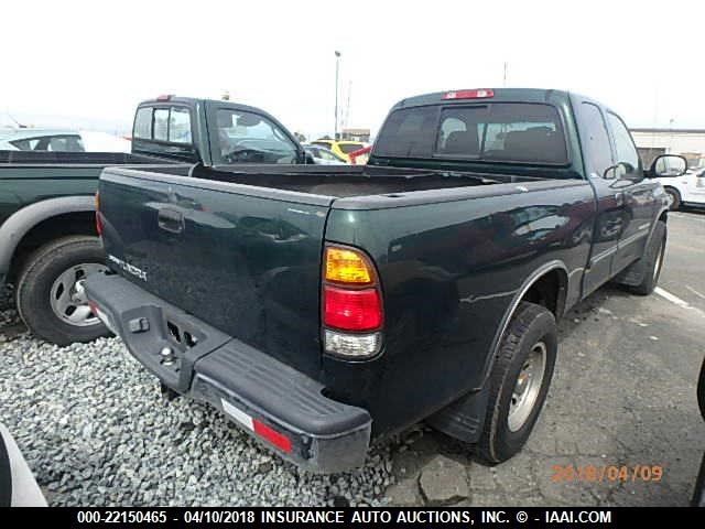 5TBRN34134S437144 - 2004 TOYOTA TUNDRA ACCESS CAB SR5 GREEN photo 4