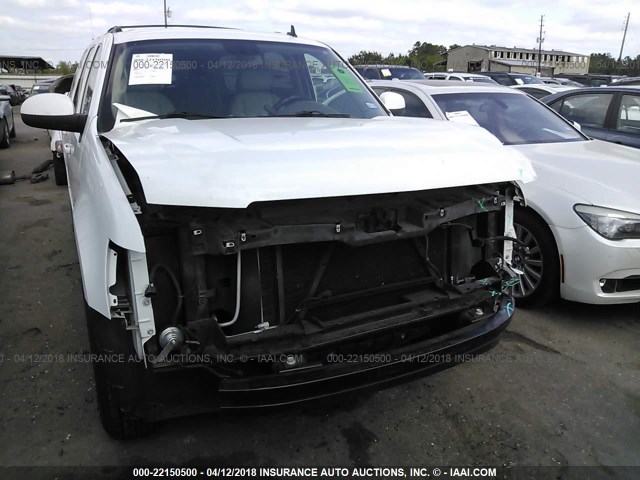 1GNSCJE04DR306870 - 2013 CHEVROLET SUBURBAN C1500 LT WHITE photo 6