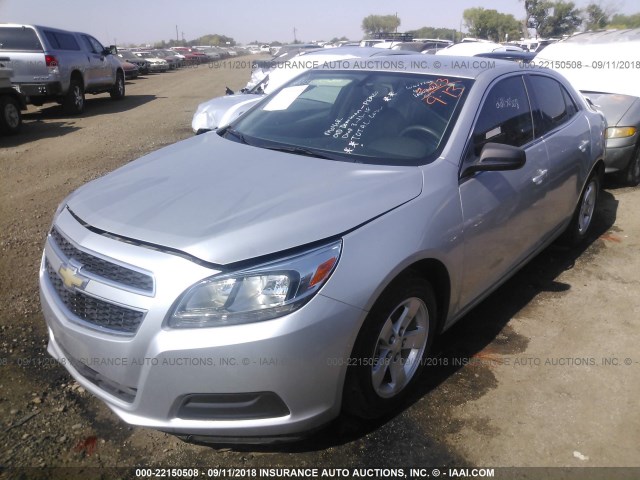 1G11B5SA5DF358661 - 2013 CHEVROLET MALIBU LS Gümüş foto 2