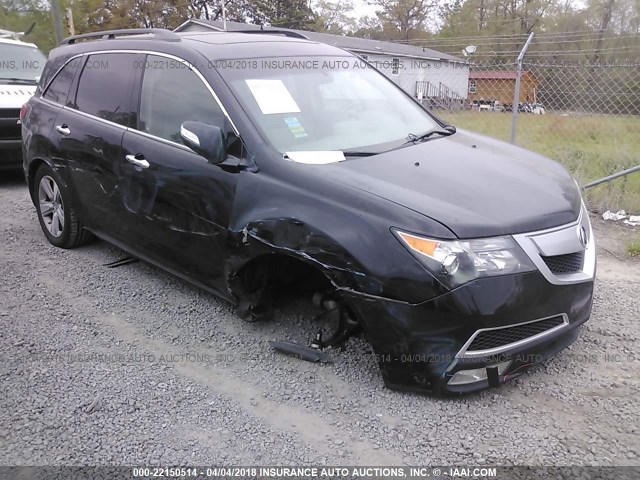 2HNYD2H42BH519974 - 2011 ACURA MDX TECHNOLOGY BLACK photo 1