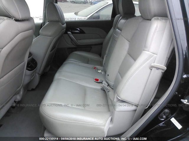2HNYD2H42BH519974 - 2011 ACURA MDX TECHNOLOGY BLACK photo 8