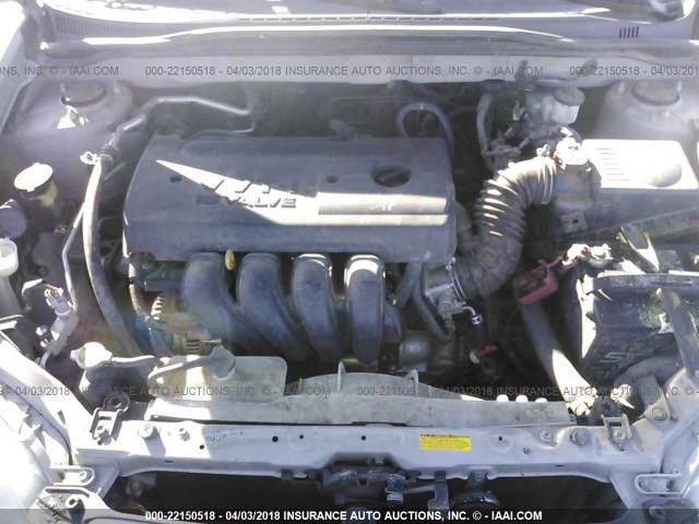 1NXBR32E07Z927832 - 2007 TOYOTA COROLLA CE/LE/S SILVER photo 10