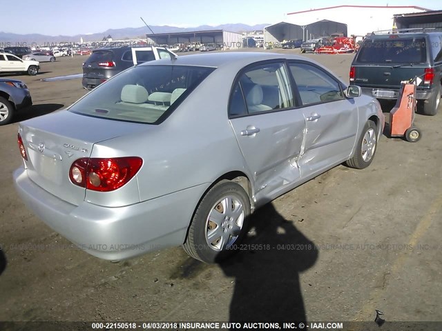 1NXBR32E07Z927832 - 2007 TOYOTA COROLLA CE/LE/S SILVER photo 4