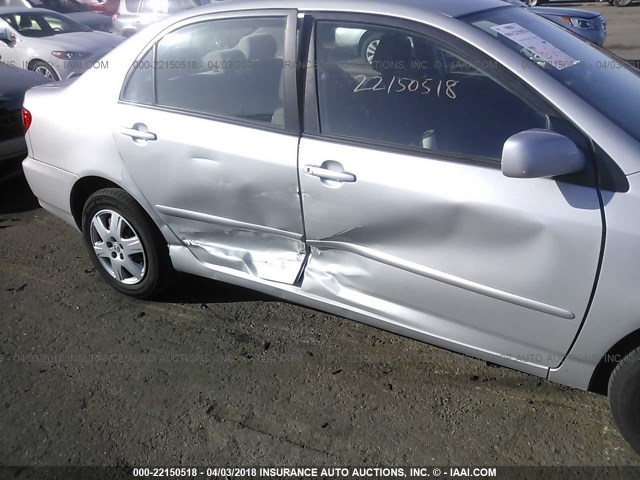 1NXBR32E07Z927832 - 2007 TOYOTA COROLLA CE/LE/S SILVER photo 6