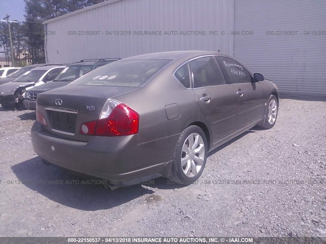 JNKAY01E66M102510 - 2006 INFINITI M35 SPORT GRAY photo 4