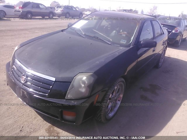 1G6DM57N230161610 - 2003 CADILLAC CTS BLACK photo 2