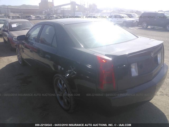 1G6DM57N230161610 - 2003 CADILLAC CTS BLACK photo 3