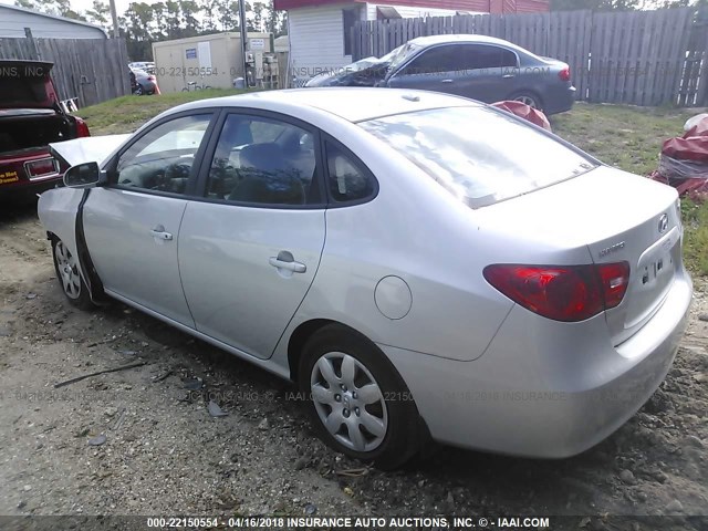 KMHDU46D17U216042 - 2007 HYUNDAI ELANTRA GLS/SE/LIMITED SILVER photo 3