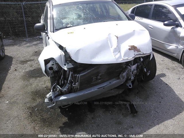 1B3HB48B78D658754 - 2008 DODGE CALIBER SXT WHITE photo 6