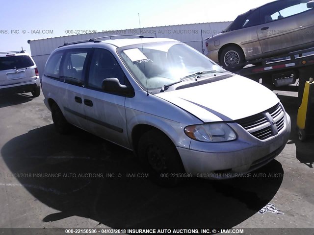 1D4GP24E57B151106 - 2007 DODGE GRAND CARAVAN SE SILVER photo 1