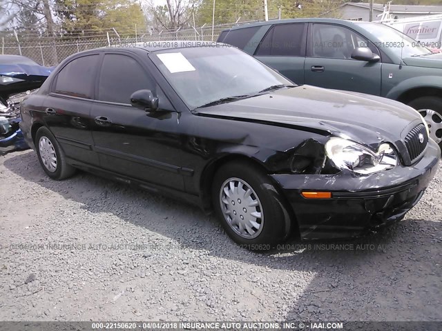 KMHWF35H94A956615 - 2004 HYUNDAI SONATA GLS/LX BLACK photo 1