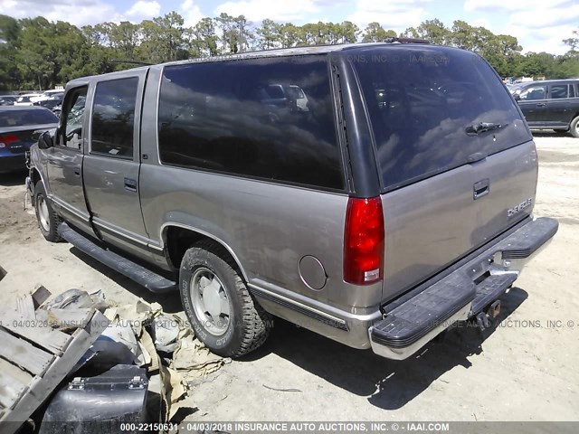 3GNEC16RXXG232451 - 1999 CHEVROLET SUBURBAN C1500 TAN photo 3