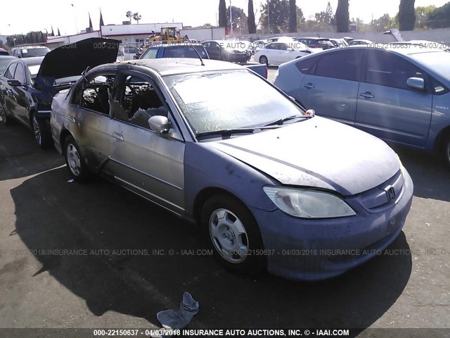 JHMES96645S005857 - 2005 HONDA CIVIC HYBRID TAN photo 1