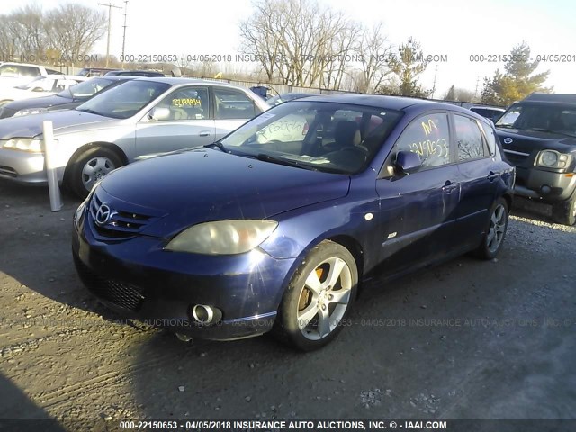 JM1BK143841193009 - 2004 MAZDA 3 HATCHBACK PURPLE photo 2